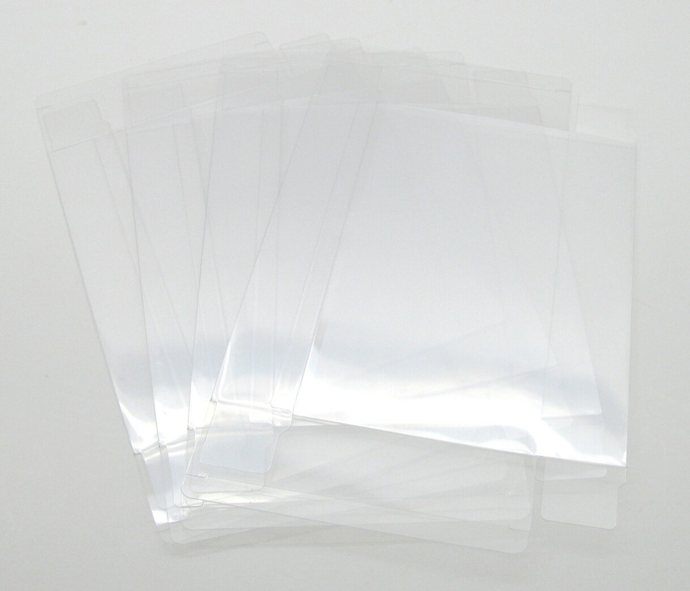 10x SEGA GENESIS OVERSIZED EA CASE CIB -CLEAR PLASTIC PROTECTIVE BOX PROTECTOR