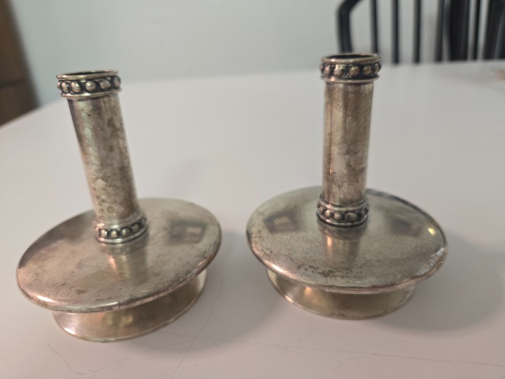 PAIR OF BUCCELLATI  SILVER CANDLESTICKS