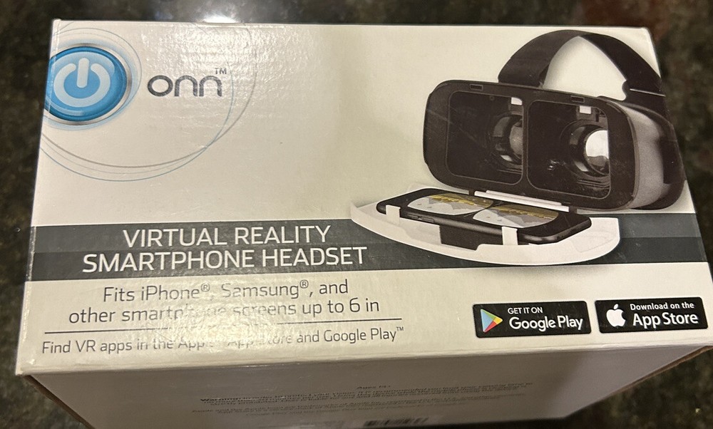 ONN Mobile VR Virtual Reality Smartphone Headset - Blue