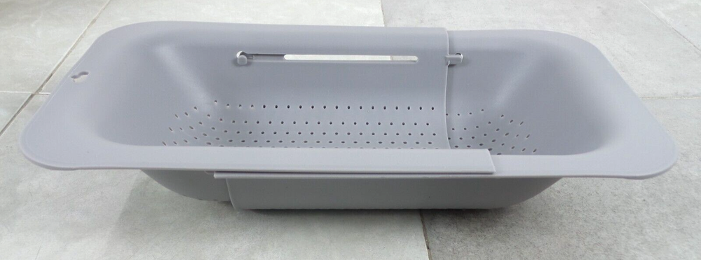 COLLAPSABLE SINK COLANDER AND STRAINER GRAY (O20094-1