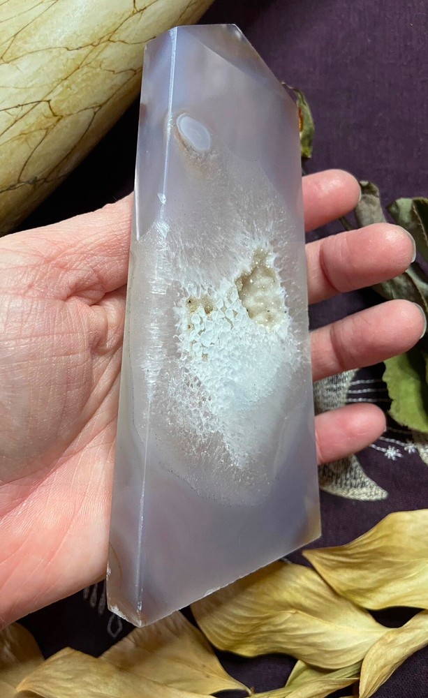 Clearance High Quality Druzy Agate Tower, All Natural