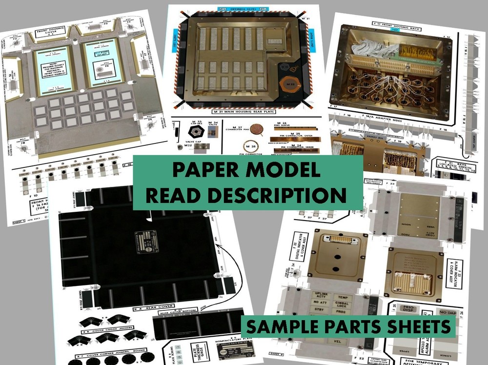 DSKY (DISPLAY KEYBOARD) APOLLO GUIDANCE COMPUTER CRAFT MODEL (LM-5's) MUST READ!