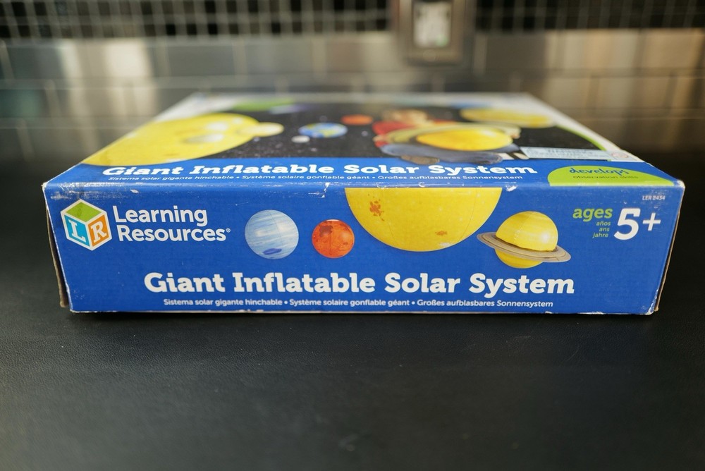 Learning Resources Giant Inflatable Solar System Classroom Set Pump Unused