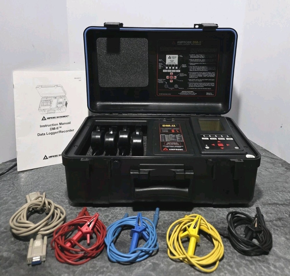 AMPROBE DM-II DATA LOGGER RECORDER Tested ,Working