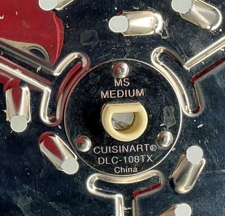 Cuisinart DLC‑108TX Medium Shredding Slicing Disc – Used