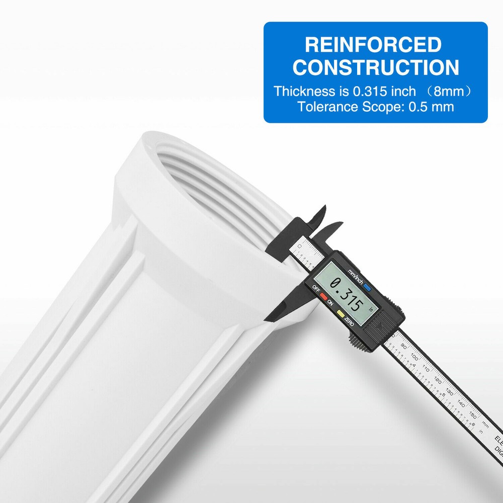 10 Inch Whole House Water Filter Housing System 10" x 2.5" PP Sediment Cartridge