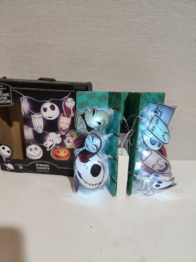 Nightmare Before Christmas String Lights Halloween Jack Sally Zero Oogie New