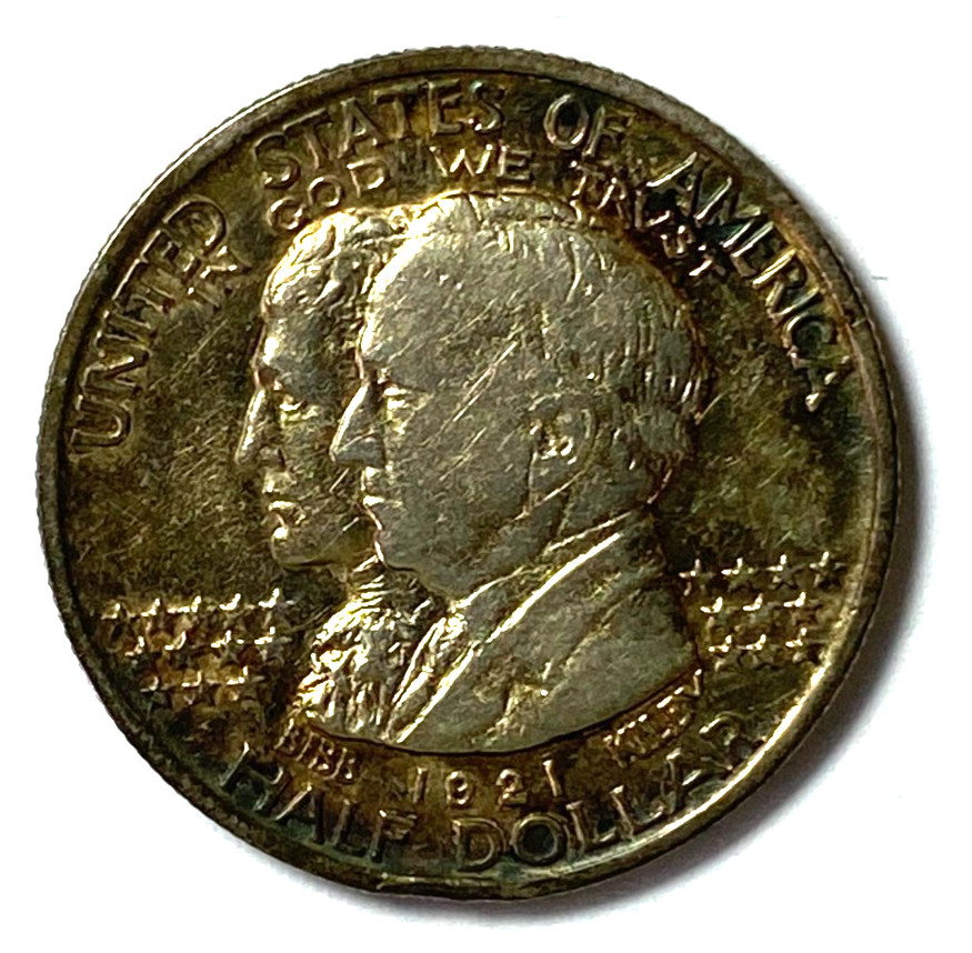 1921 50c Alabama Commemorative Silver Half Dollar