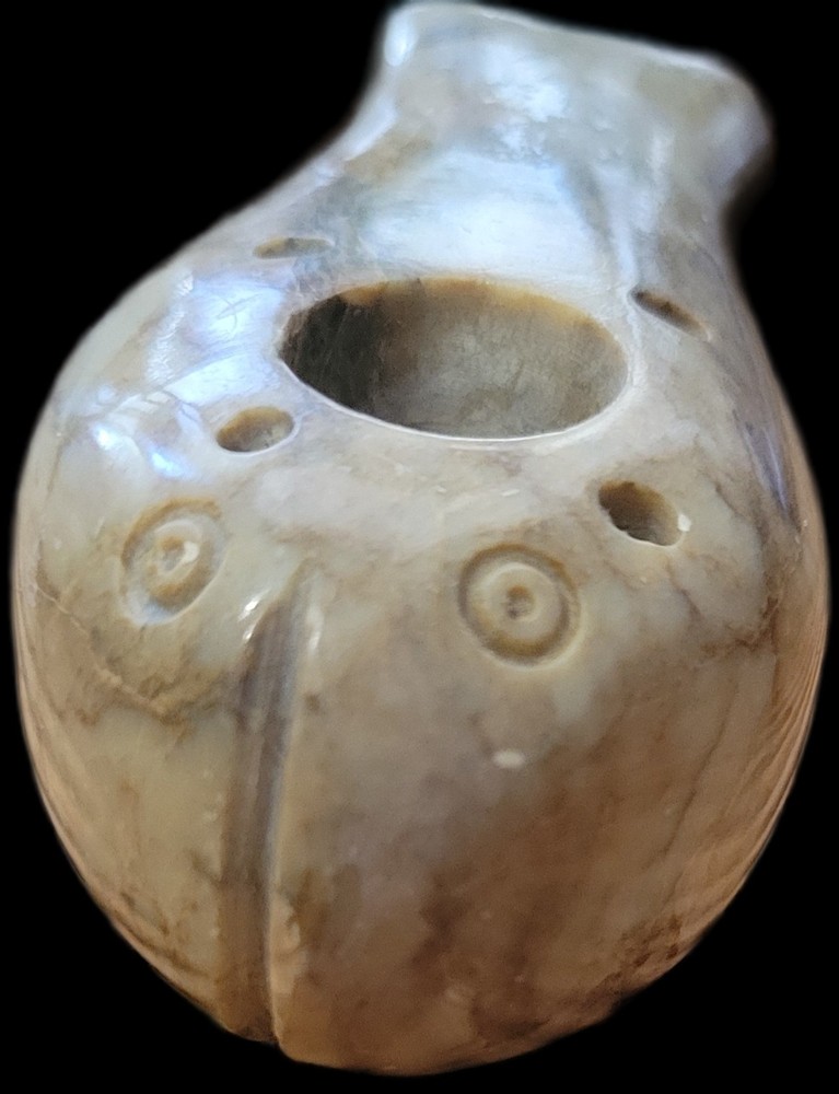 Vintage Carved Marble Stone Basic Fish Incense Burner