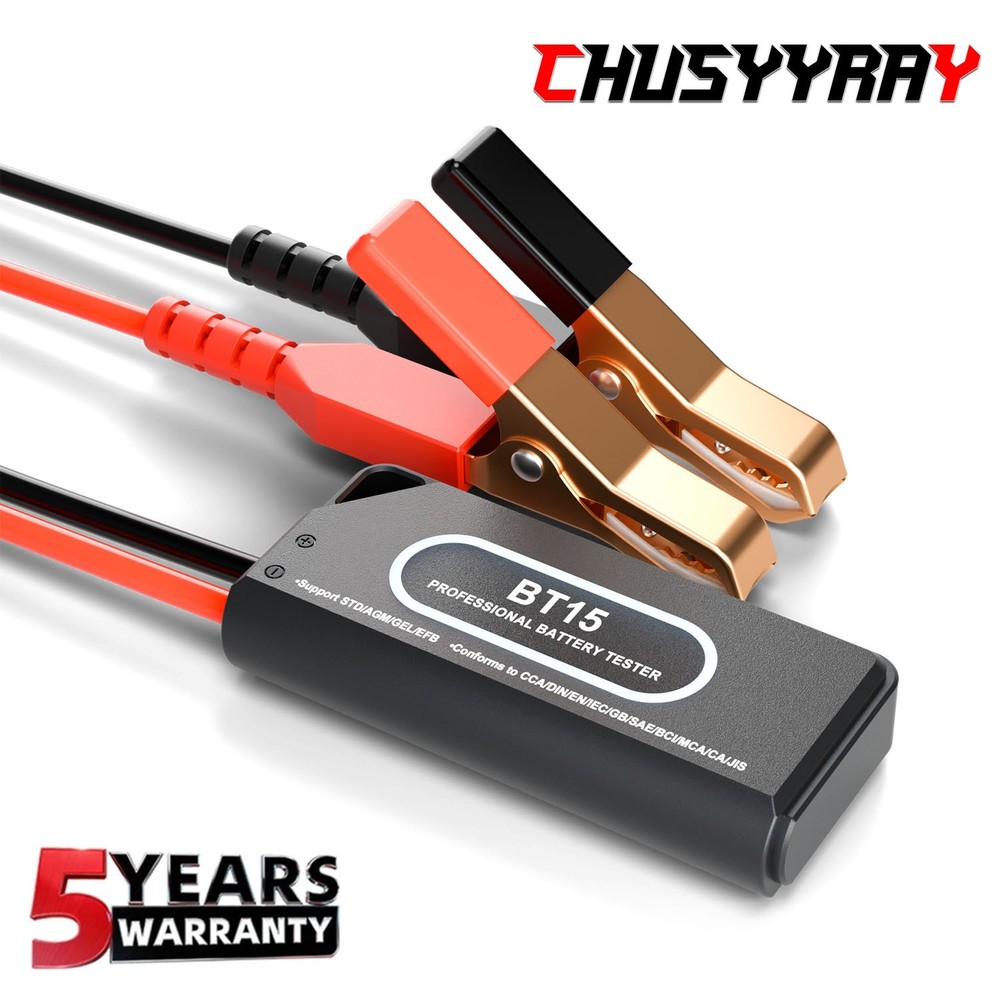 Car Battery Tester 12V Digital Voltmeter LCD Display LED Indicator Compact