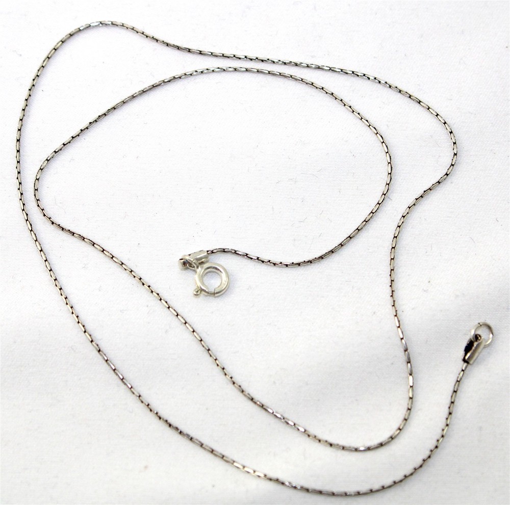 Sterling Silver .80mm Round Box Chain 20" 2.3 grams