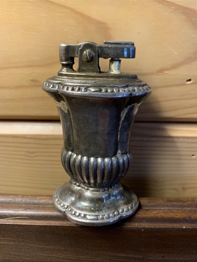 Vintage c.1930s Ronson Mayfair Silver Plated Table Lighter