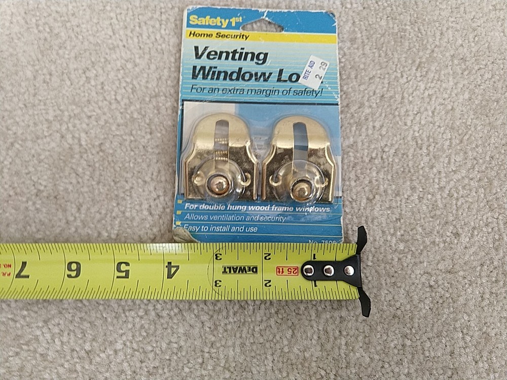 Brass Window Vent Locks No 7506