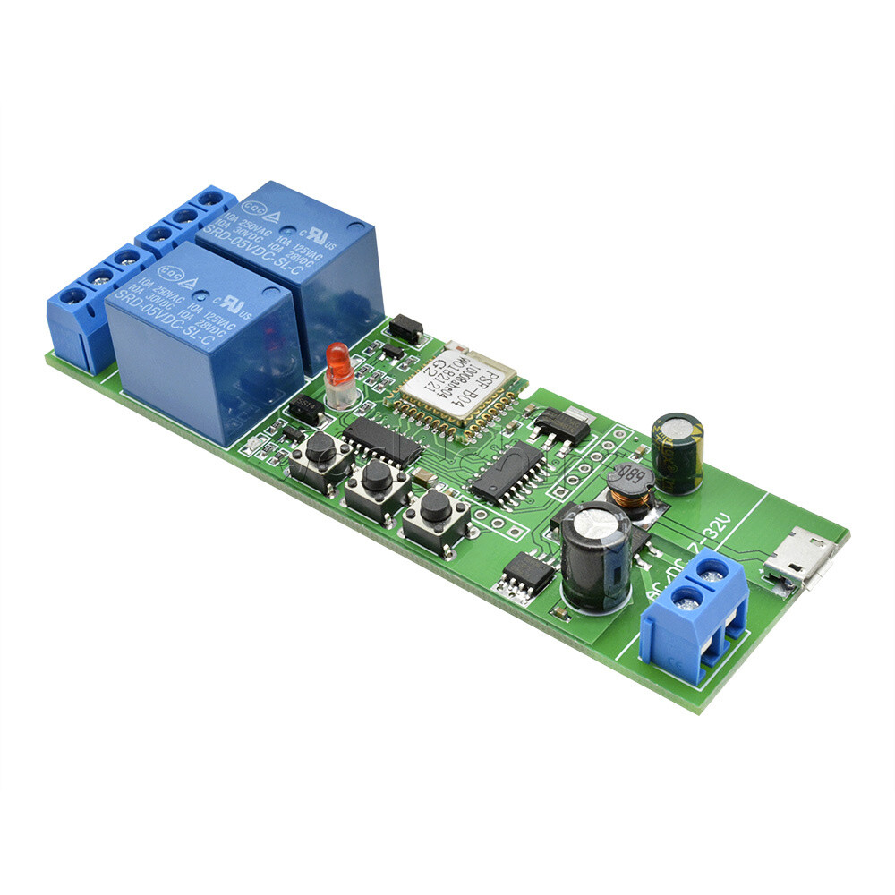 DC 7-32V 2/4 Channel WiFi Wireless Relay Module Smart Switch Home Remote Control