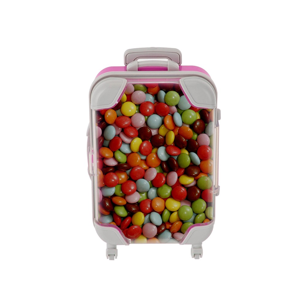 12 PCS Simulation Mini Trolley Cases Suitcase Set ABS Case Set W/4 Wheel