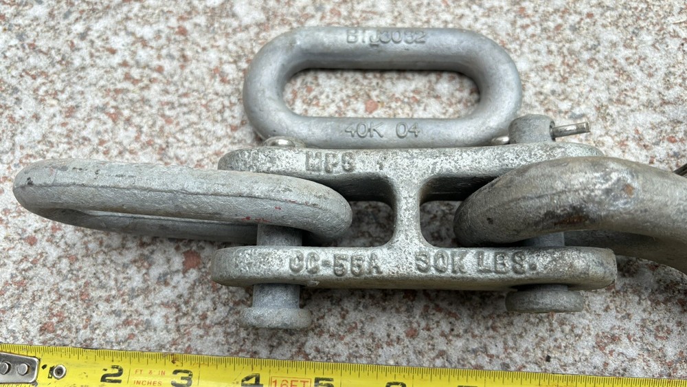 Vantage Heavy Duty Alloy Eye Hook with Latch,double Clovis Link & Link Ring Set