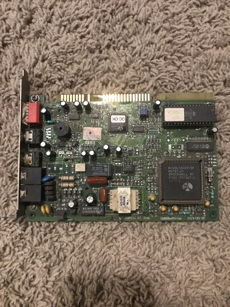 Atech ATS-127A Computer Modem Card Model FB WS-5614JS3 Untested