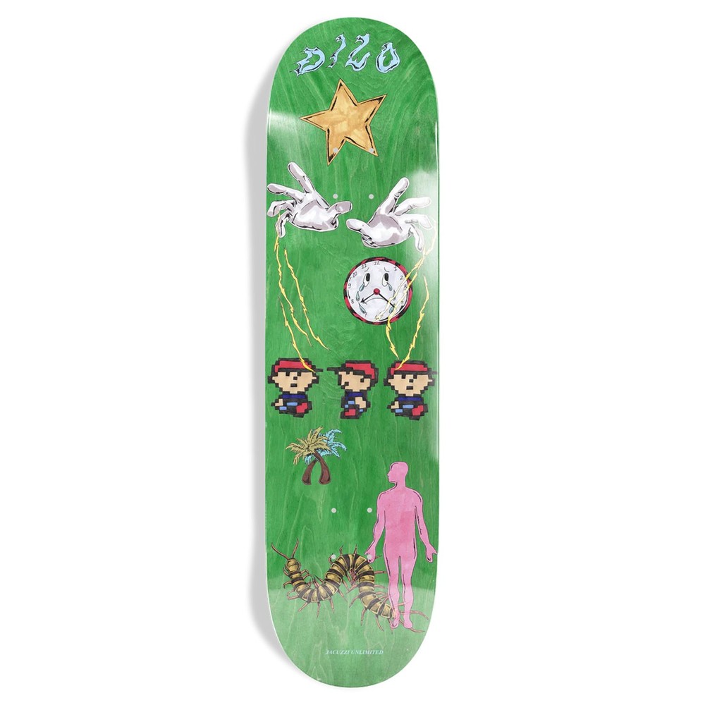 Jacuzzi Skateboard Deck John Dilo Projection 8.0" x 31.6" with Grip