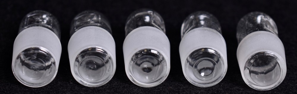 5 Count Corning # 22 Hollow Glass Stoppers