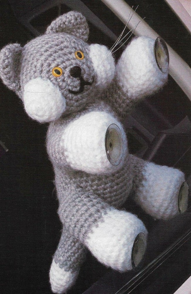 WINDOW WATCHER CAT WINDOW CLING DIGEST SIZE CROCHET PATTERN INSTRUCTIONS