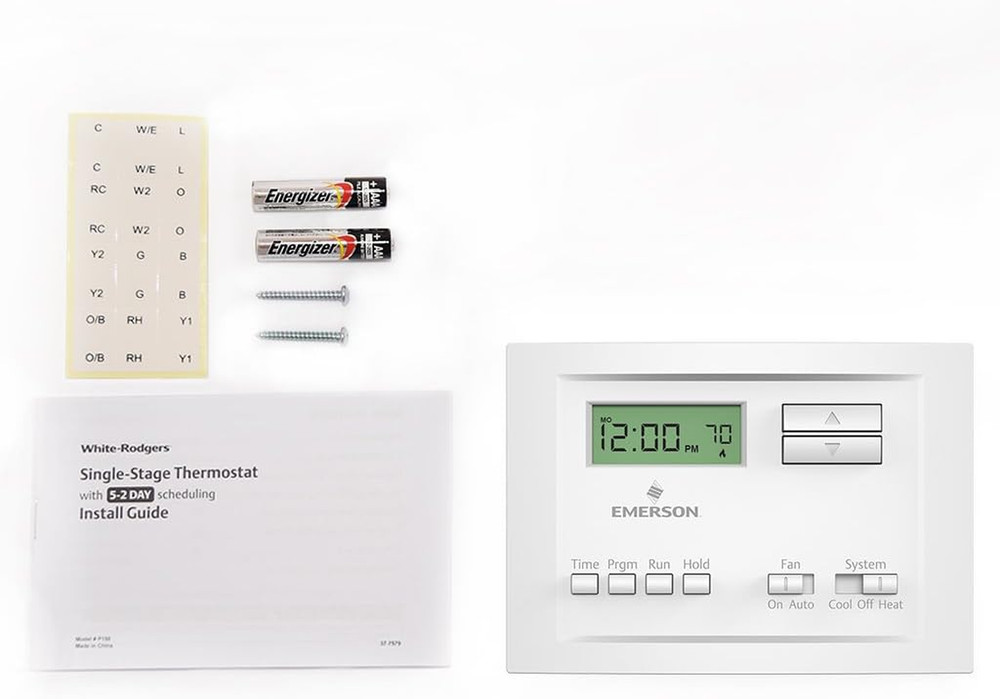 P150 Single Stage 5-2 Day Programmable Thermostat