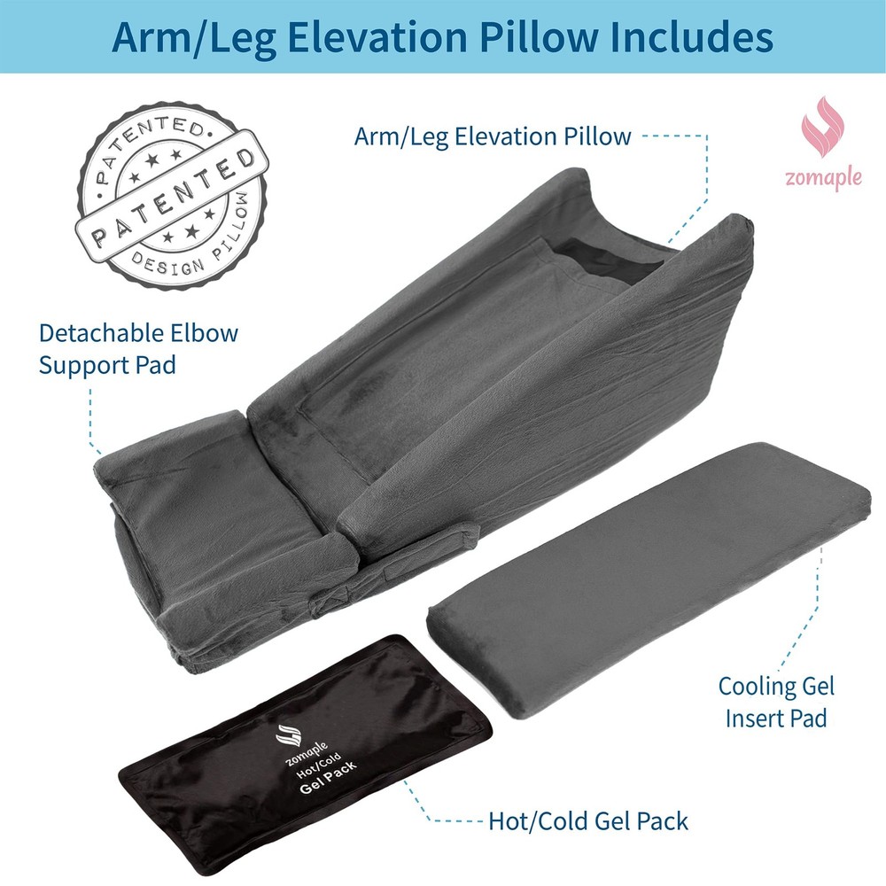Arm Elevation Pillow for Post Surgery – Adjustable Arm Support Pillow with Ge...