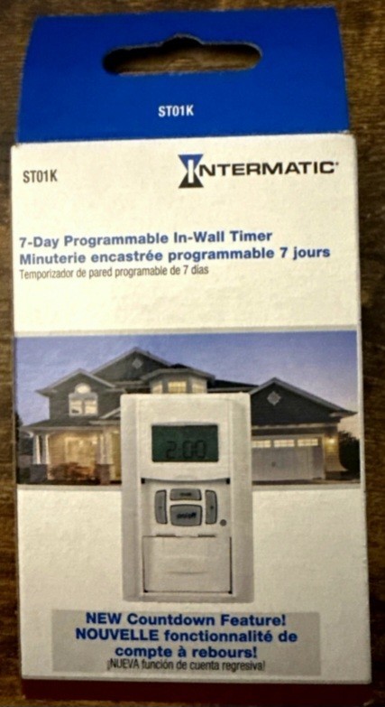 Intermatic ST01K Astronomic 7-Day Programmable Digital In-Wall Timer *NEW*