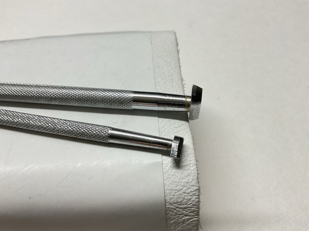 2 Vtg Craftool Co # 959, R957 Ropes Leather Stamping Tools (RefB1)