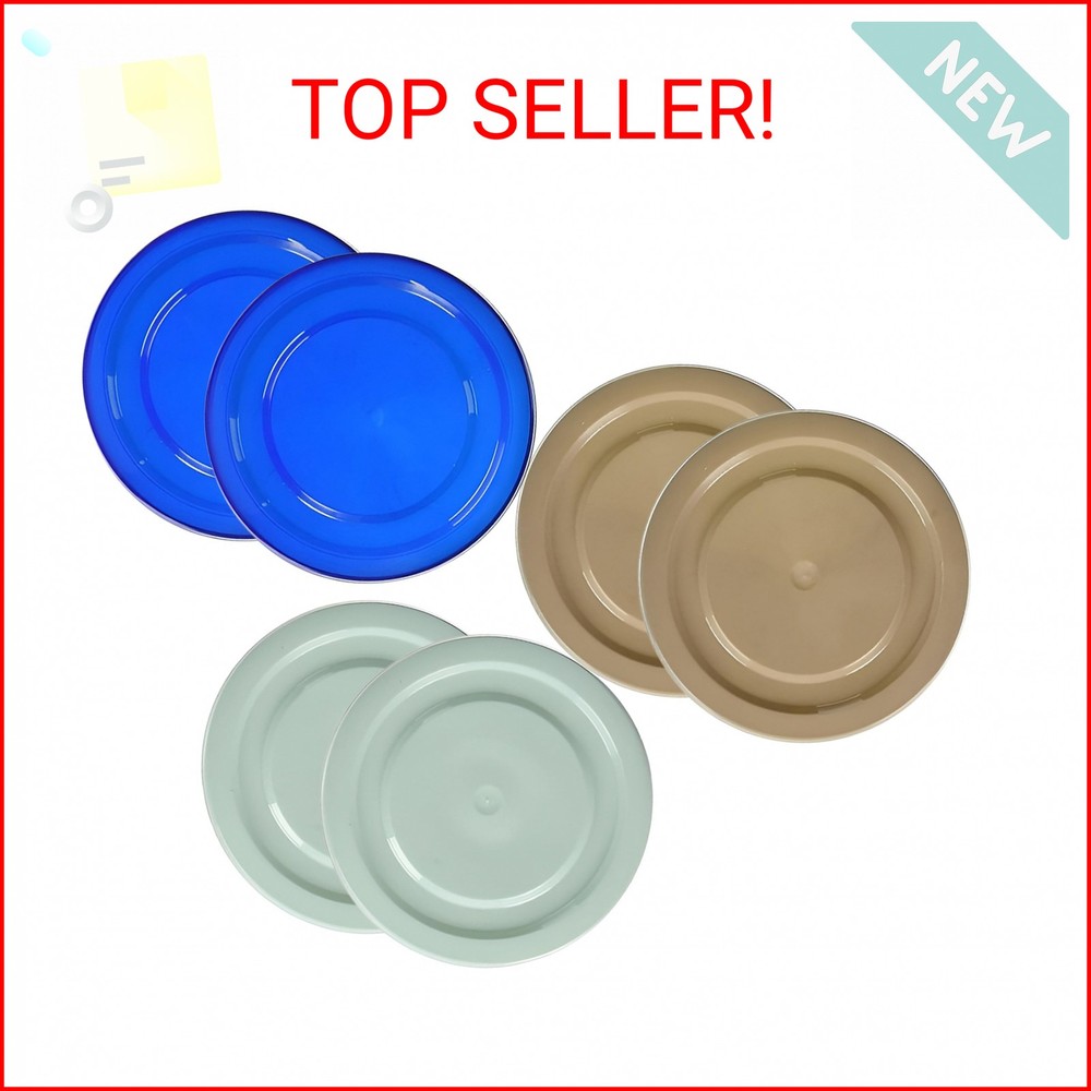 Luminarc Arc International 6 Working Glass Assorted Lids, Multi-Colored