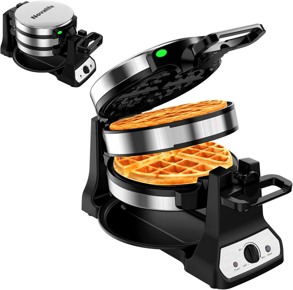 Belgian Waffle Maker Double Flip 1400W