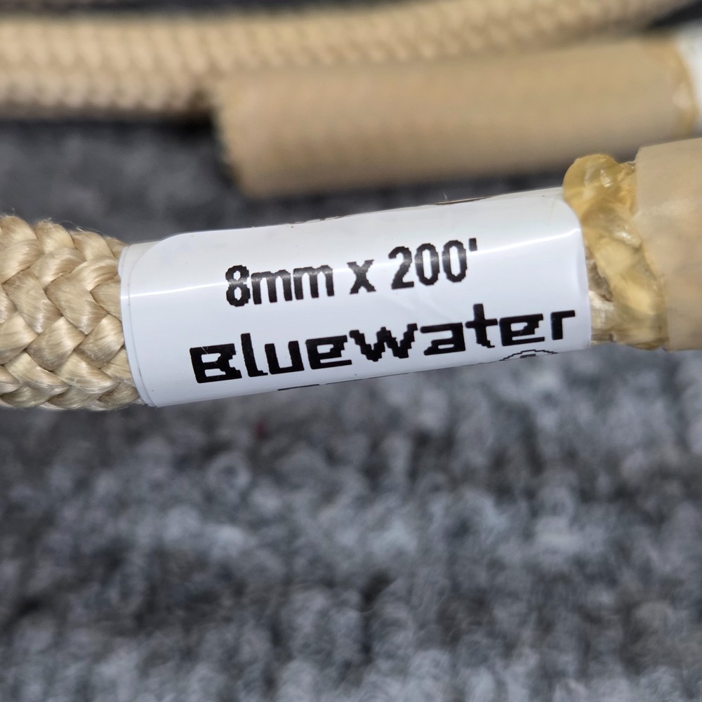 BLUEWATER ROPES 8mm x 200ft Technora PER Tan New Unused