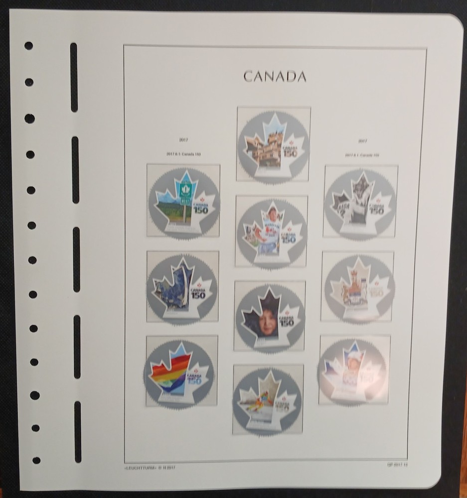 2017 Canada Year Set On Lighthouse/Leuchtturm Hingless Pages