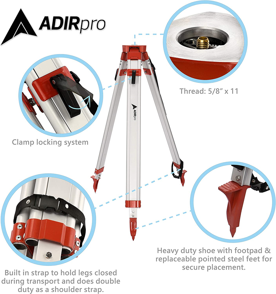 Aluminum Tripod & Auto Level Transit, Laser