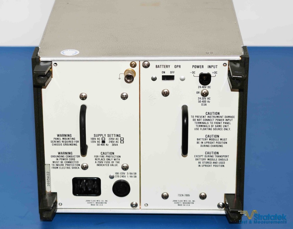 Fluke 732A DC Voltage Reference Standard 10V DC Calibration