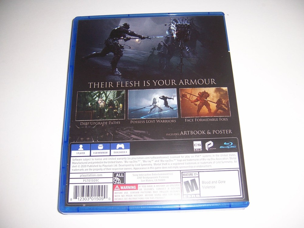 Replacement Authentic Box Case Sony PlayStation 4 PS4 for Mortal Shell