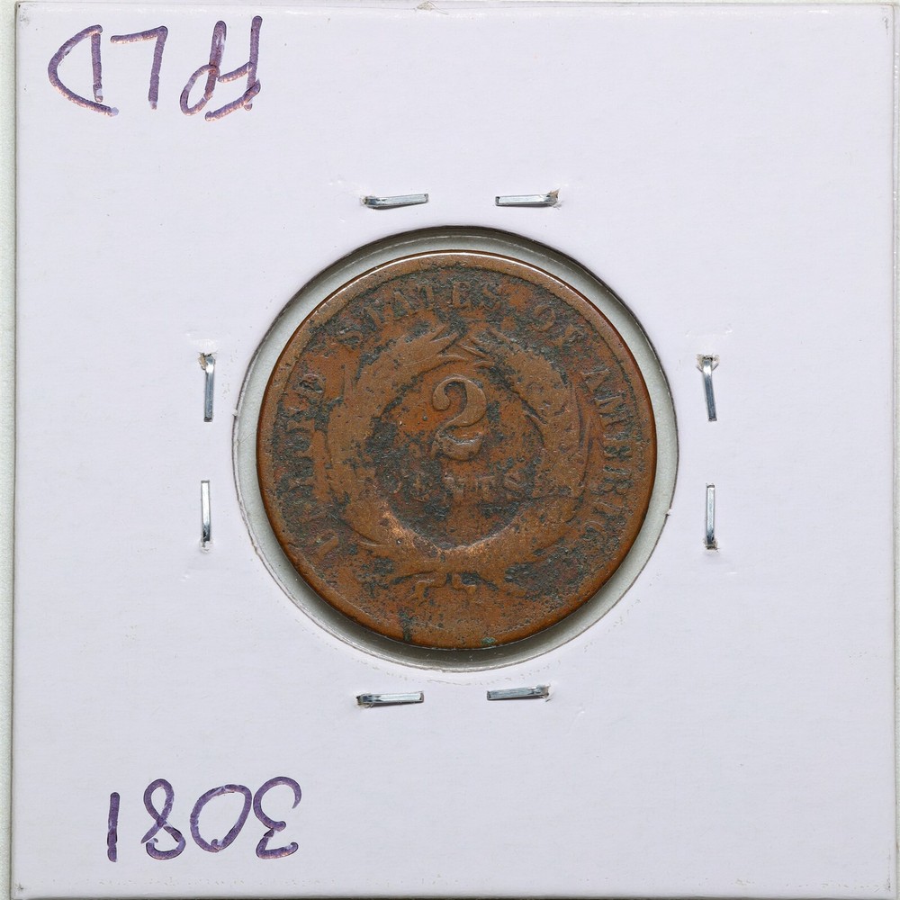 1869 2C Two Cent Piece in AG Condition #3081