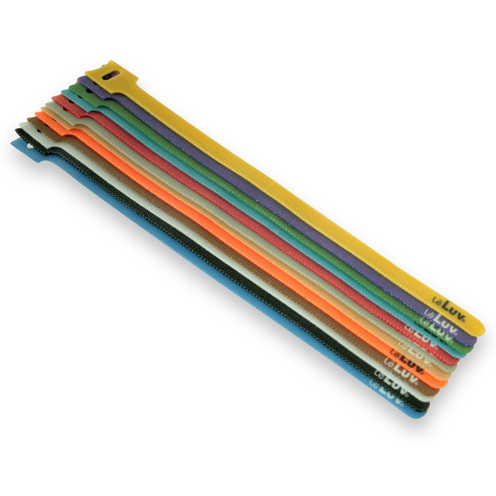 LeLuv Constriction Ring Strap Hook and Loop 12 Pack