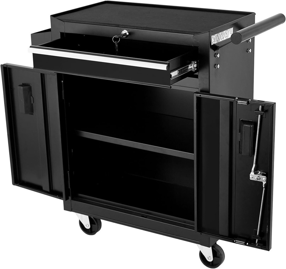 Tool Box Organizer, Rolling Tool Chest with Wheels, Lockable Rolling Tool Cabi