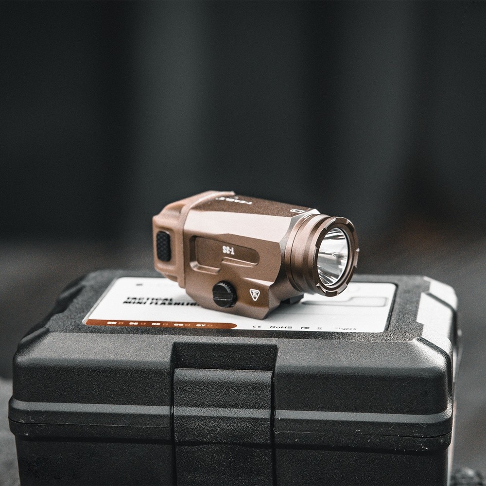 T-3S 600lm Tactical Flashlight Rechargeable LED Constant & strobe Weapon Light