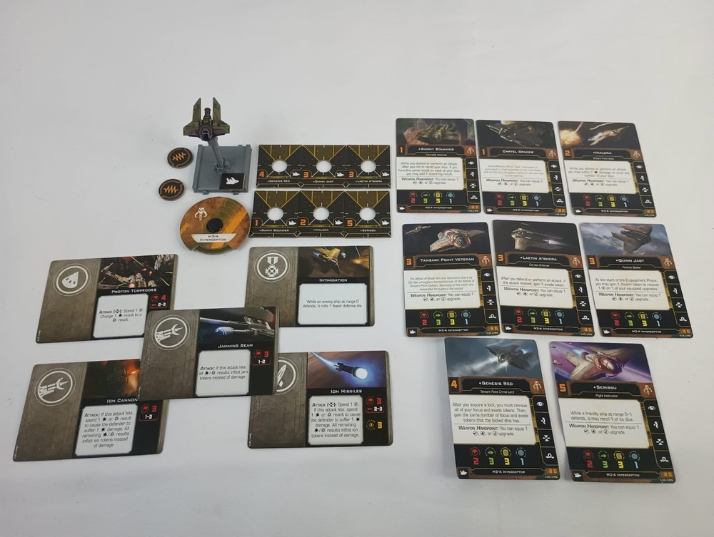 Star Wars X-Wing Miniatures M3-A Interceptor upgraded 2.0