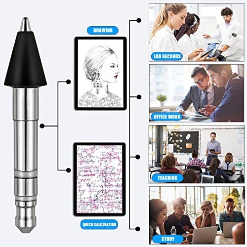 "2-Pack Stainless Slim Pen Replacement Tips - Accurate Fine Control for Smooth W