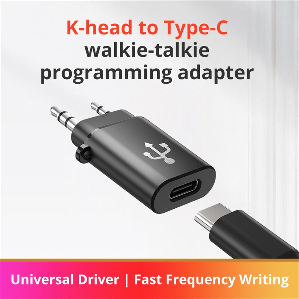 NEW TPC11 TK to Type-C Walkie-Talkie Frequency Programming Cable Adapter