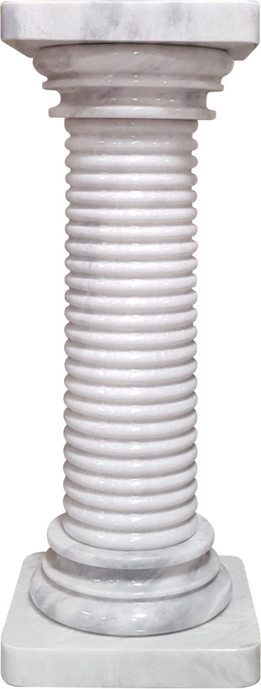 Solid Marble Pedestal Column White 36" Tall. Pickup Only.