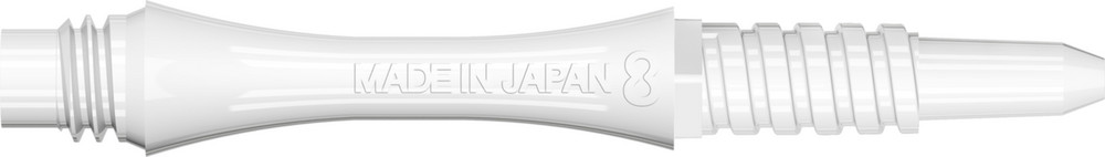 Target 8 Flight Slim White 19mm Fixed Shaft