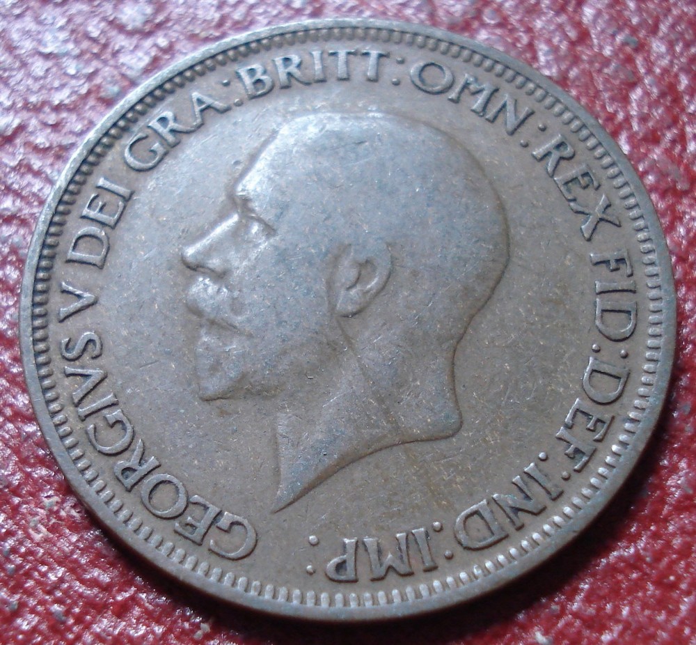 1929 BRITISH HALF PENNY IN VG-FINE CONDITION