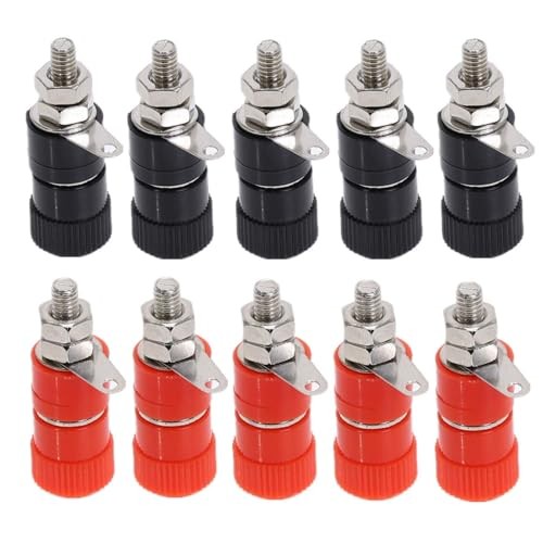 10PCS 4MM Terminal Blocks Binding Post Connector Banana Plug/Socket Test