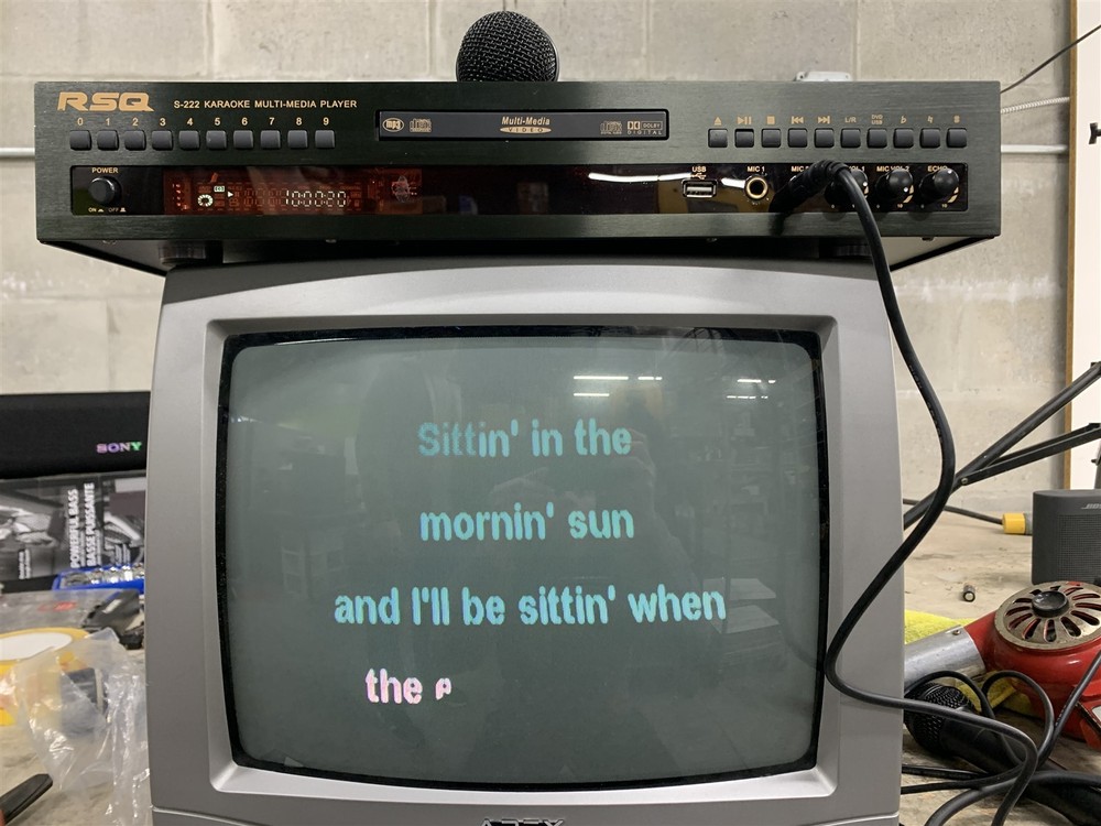 RSQ S-222 Karaoke Multi Media Player with Microphone