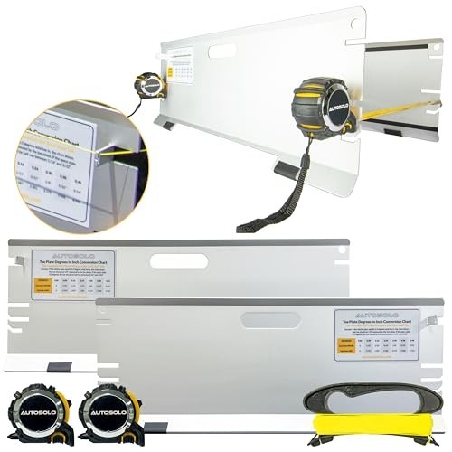 3-in-1 Wheel Alignment Tool Kit - Toe Alignment Plates for Steer Ahead & Thrust