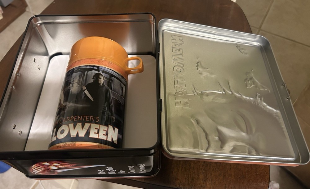 John Carpenter's Halloween Lunchbox W/ Thermos - New!