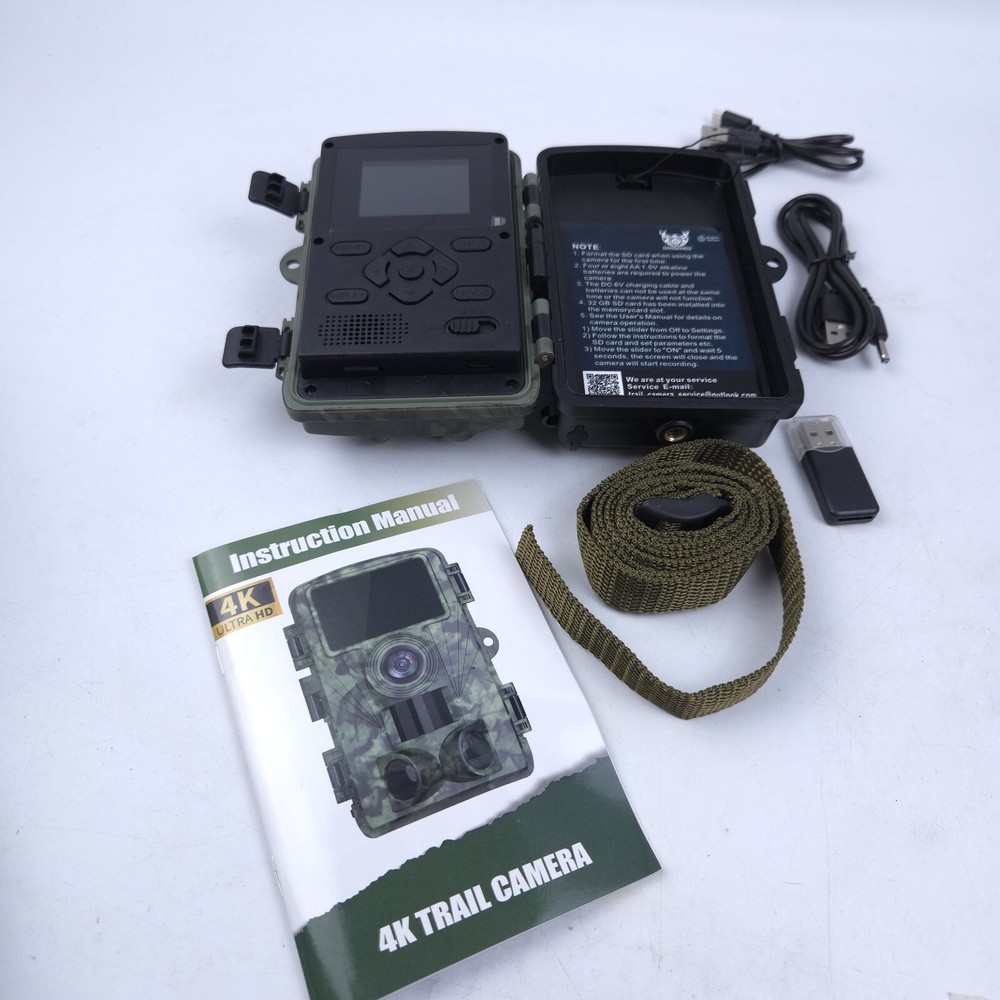 4k Trail Camera Game Night Vision Motion Activate Waterproof
